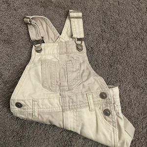 Cream Baby Overalls
